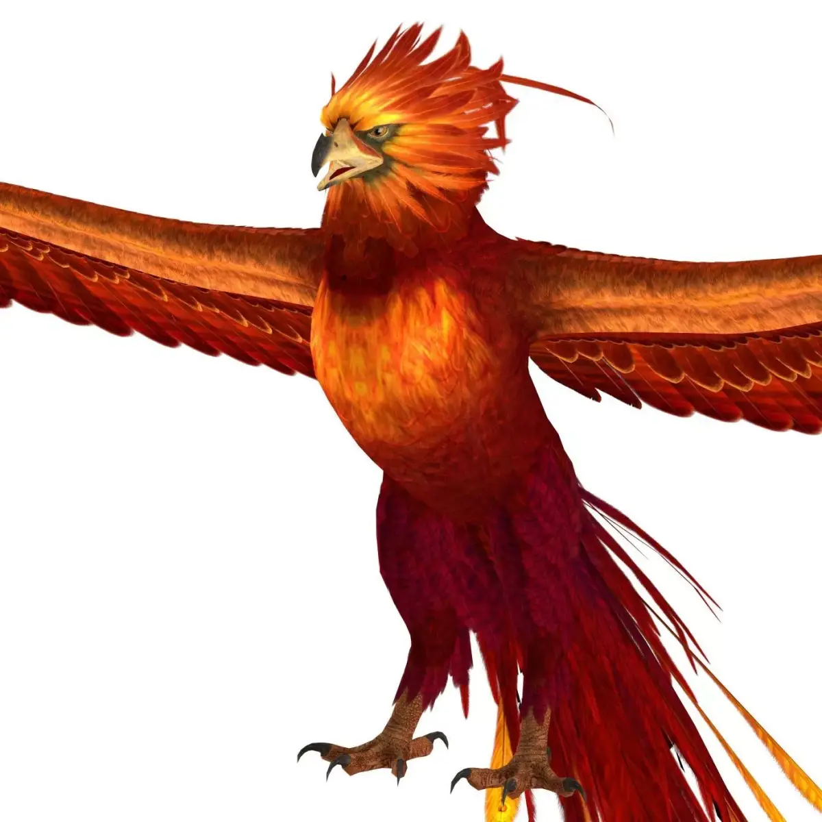 Fantasy Phoenix Eagle Low-poly 3D model