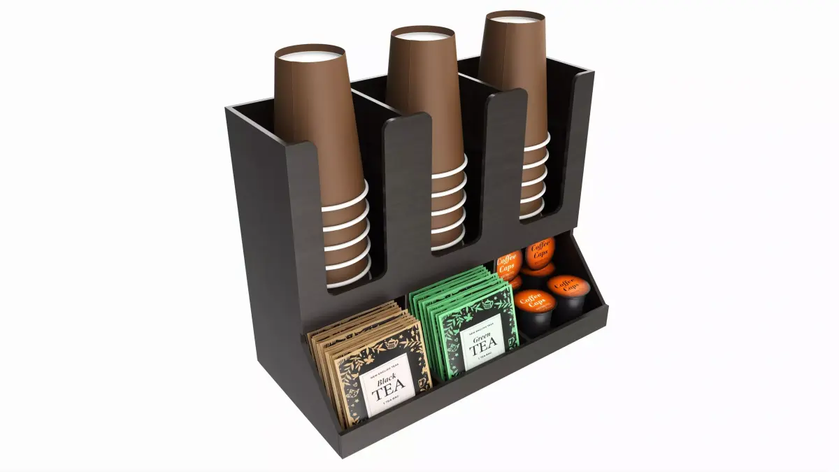 Coffee and tea station organizer 3D model