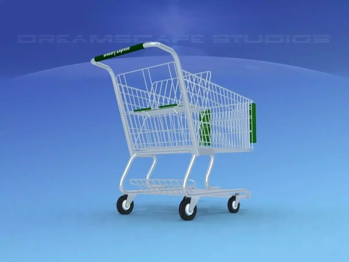 Shopping Cart 3D model 13