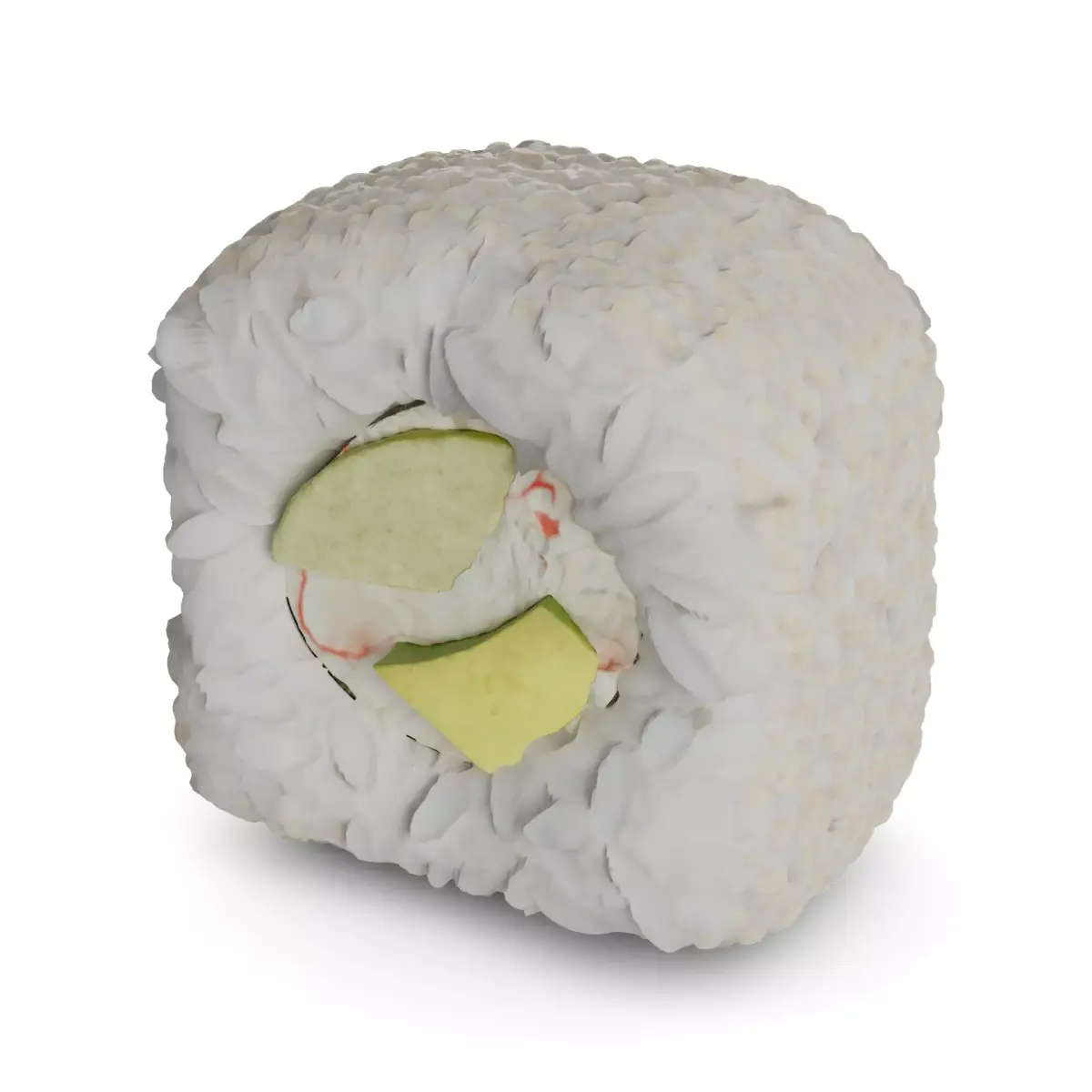 Sushi Crab sticks avocado cucumber mayonnaise sesame seeds 3D model