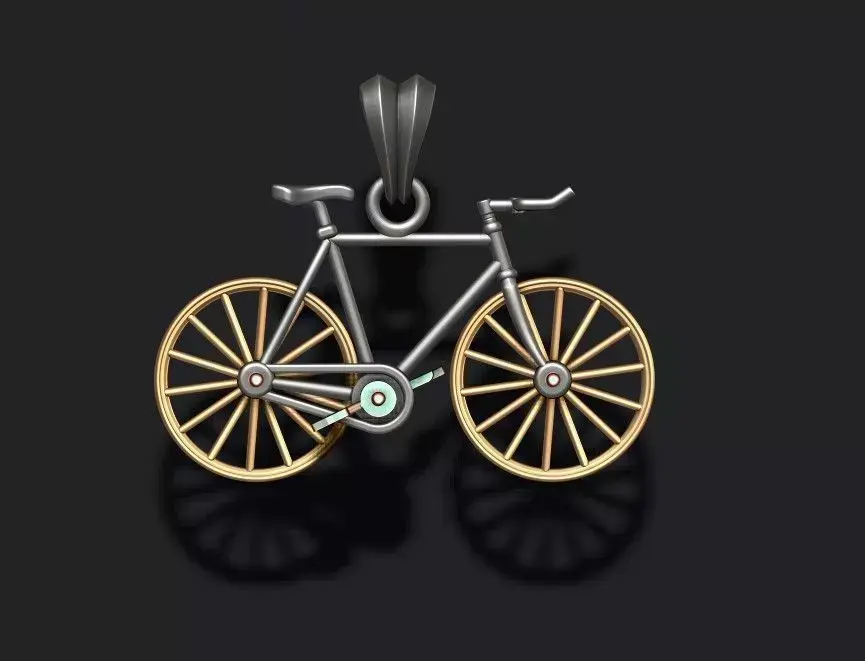 Bicycle pendant 3D print model purchase