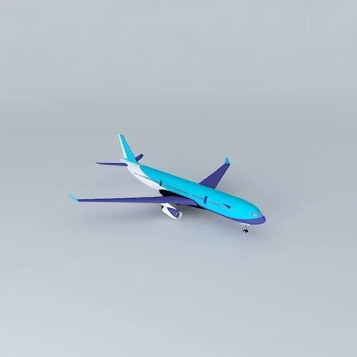 AirAtlanticOcean Airbus A330-200 with interior Free 3D model
