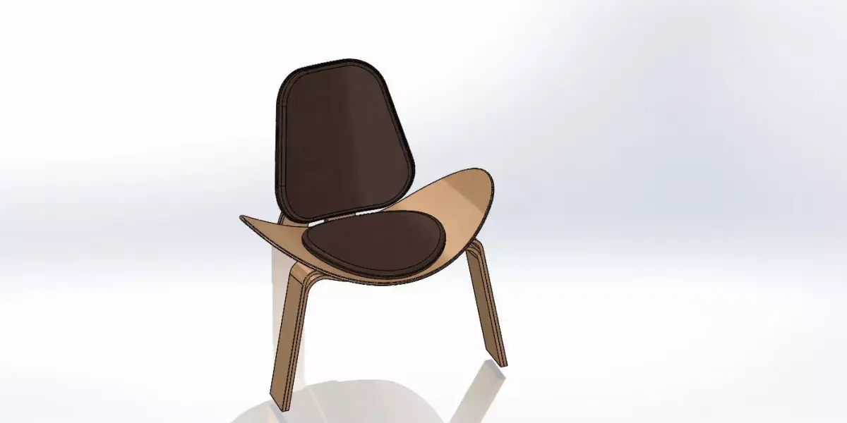 Shell Chair 3D model