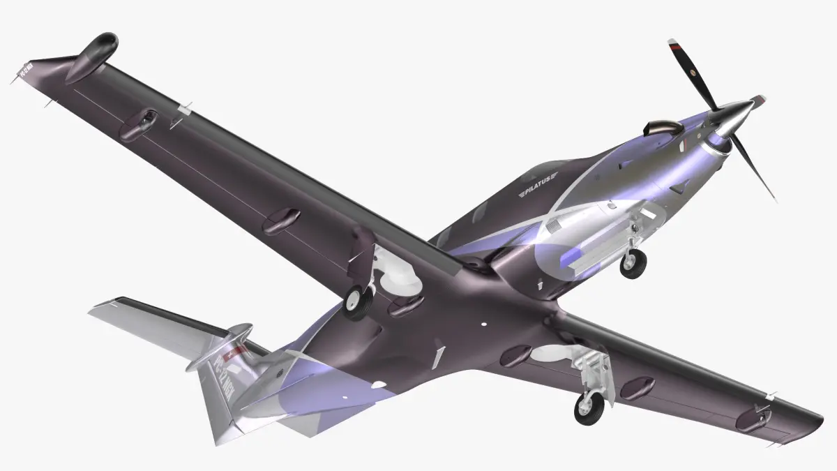 Pilatus PC-12 NGX Simple Interior 3D model