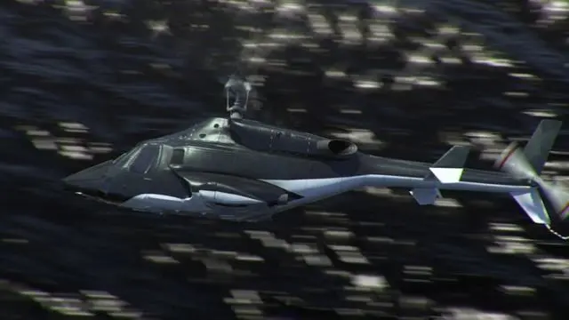 Airwolf Bell 222 Helicopter Low-poly 3D model
