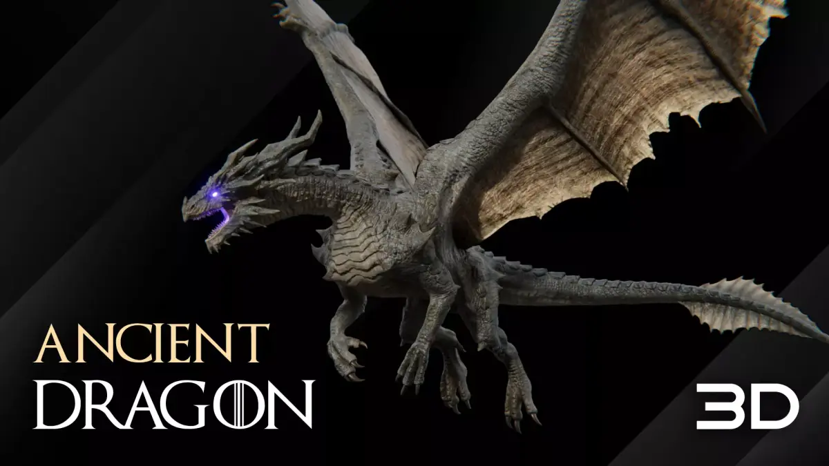 Ancient Dragon Free 3D model
