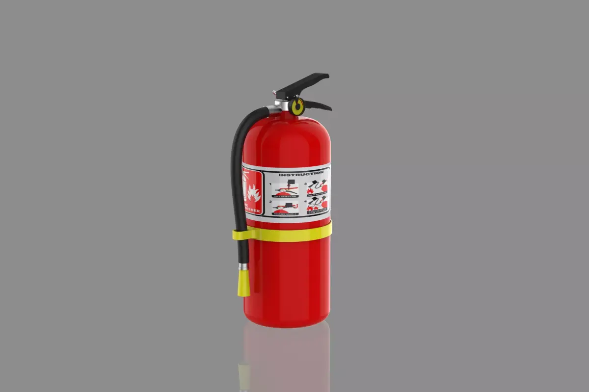fire extinguisher 3D model 26
