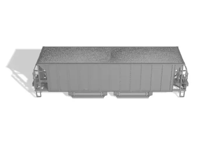 HO Thrall M-200 MOW Ballast Hopper Load 3D print model