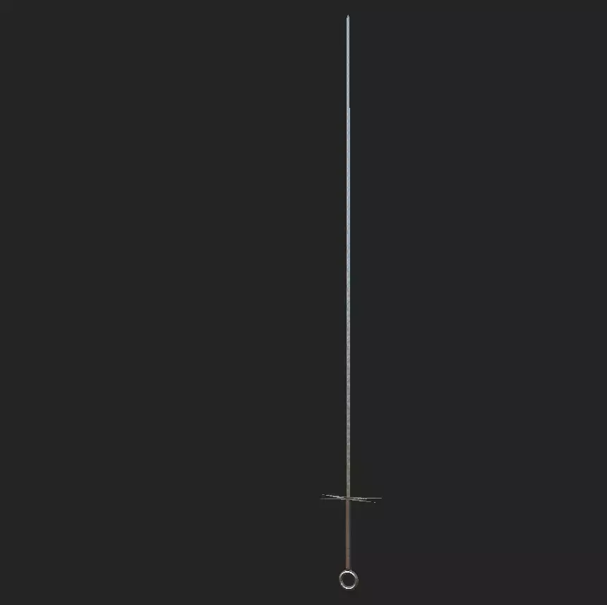 Free Low-Poly Rapier Free low-poly 3D model