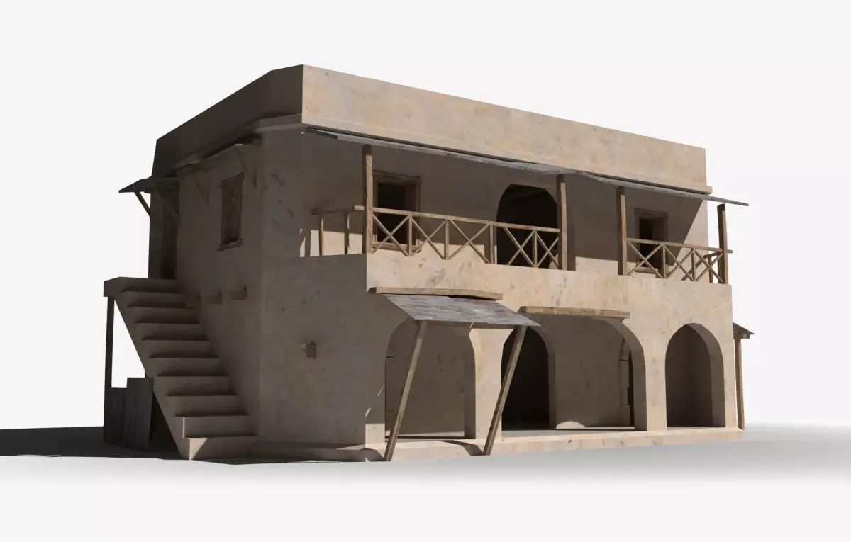 Arab x4 Low-poly 3D model