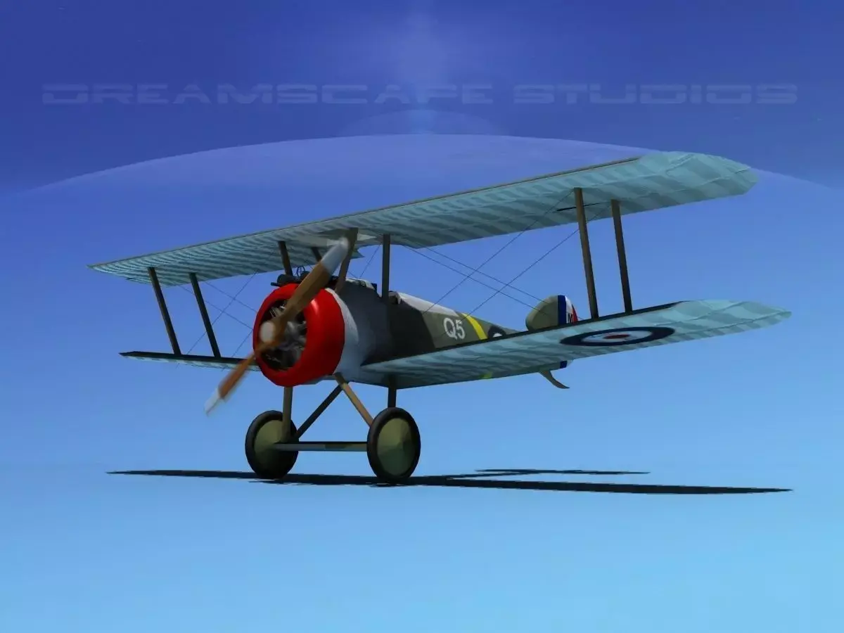 Sopwith Camel 3D model from CGTrader - Rigged