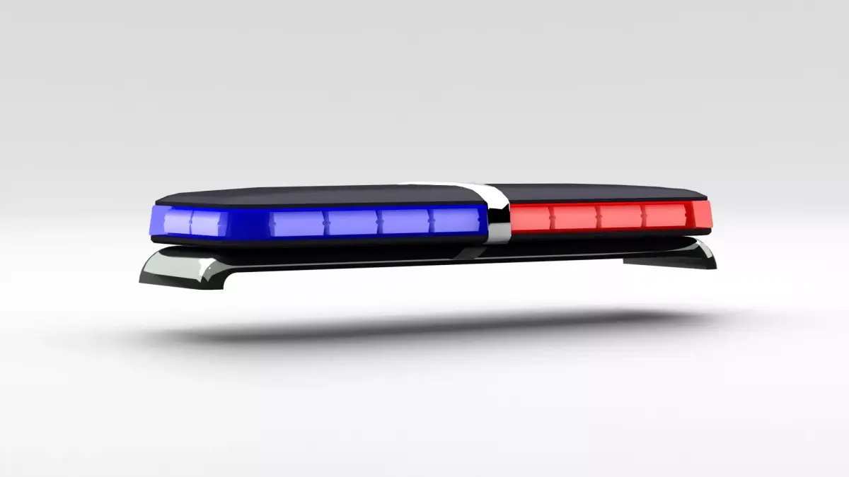 police lightbar Free 3D model