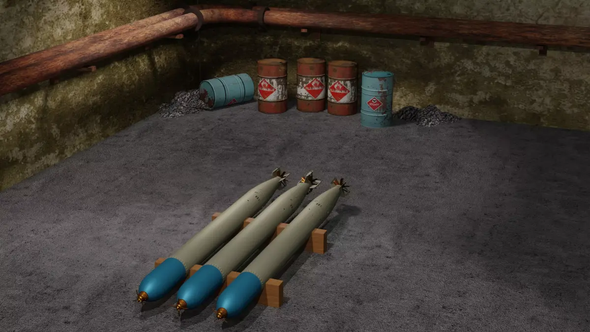 Torpedo G7a Germany WWII Free 3D model