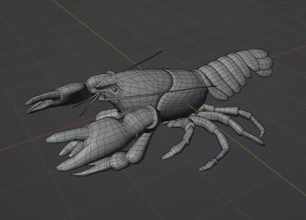 Lobster 3D-Model Low-poly 3D model