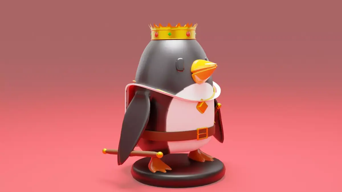 King penguin for 3D printing 3D print model 3D model