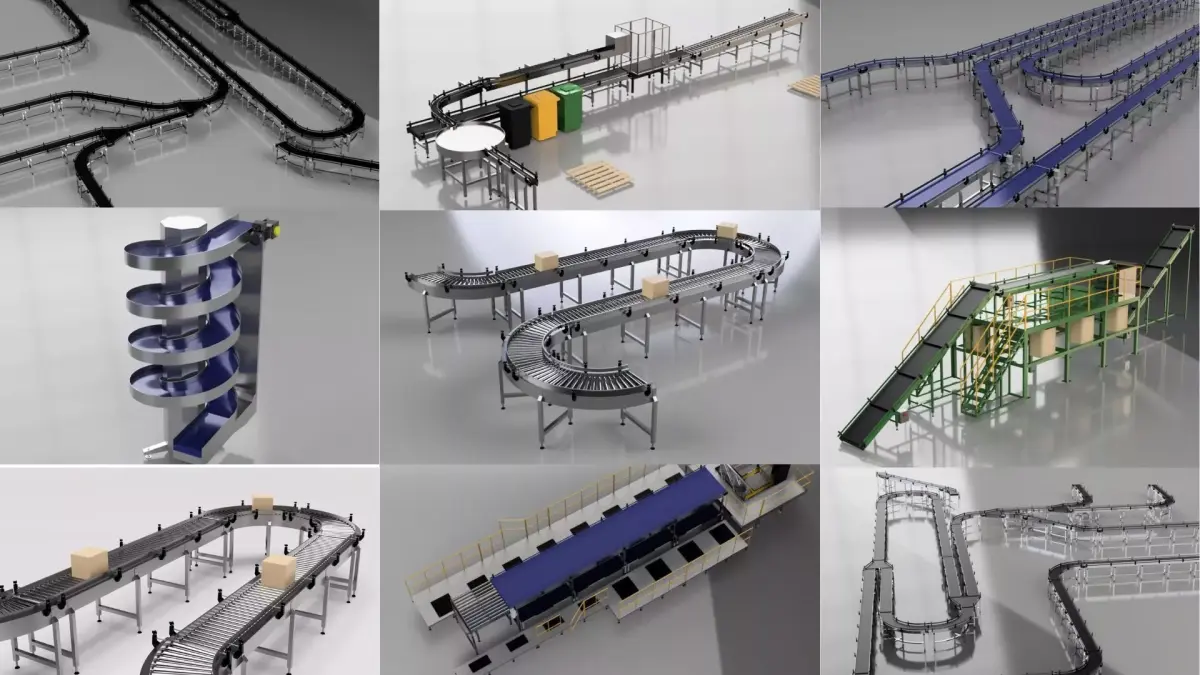Conveyor Belt Ultimate Bundle 3D Model Pack