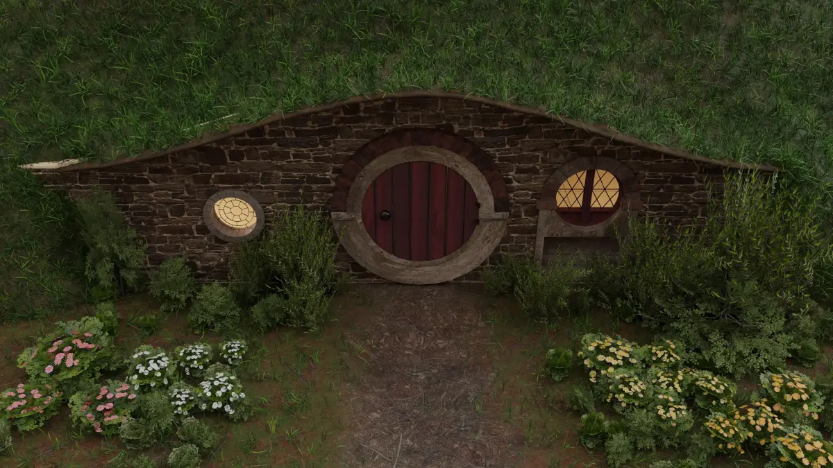 Hobbit Inn from Lord of the Rings 3D model