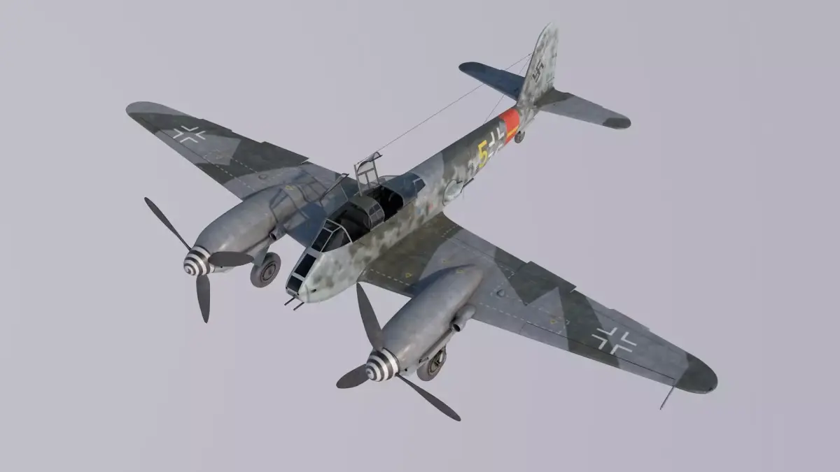 Me410 Heavy Fighter 3D model