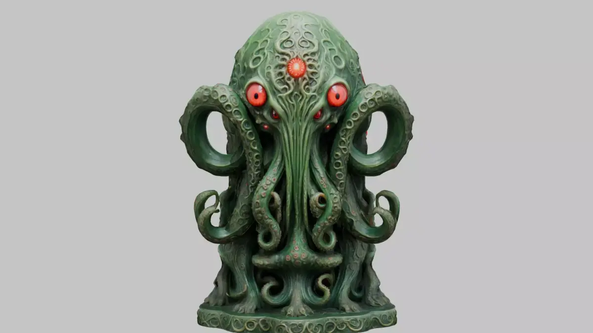 Cthulhu Lovecraftian Idol Figure Horror Fantasy Collectors Low-poly 3D model