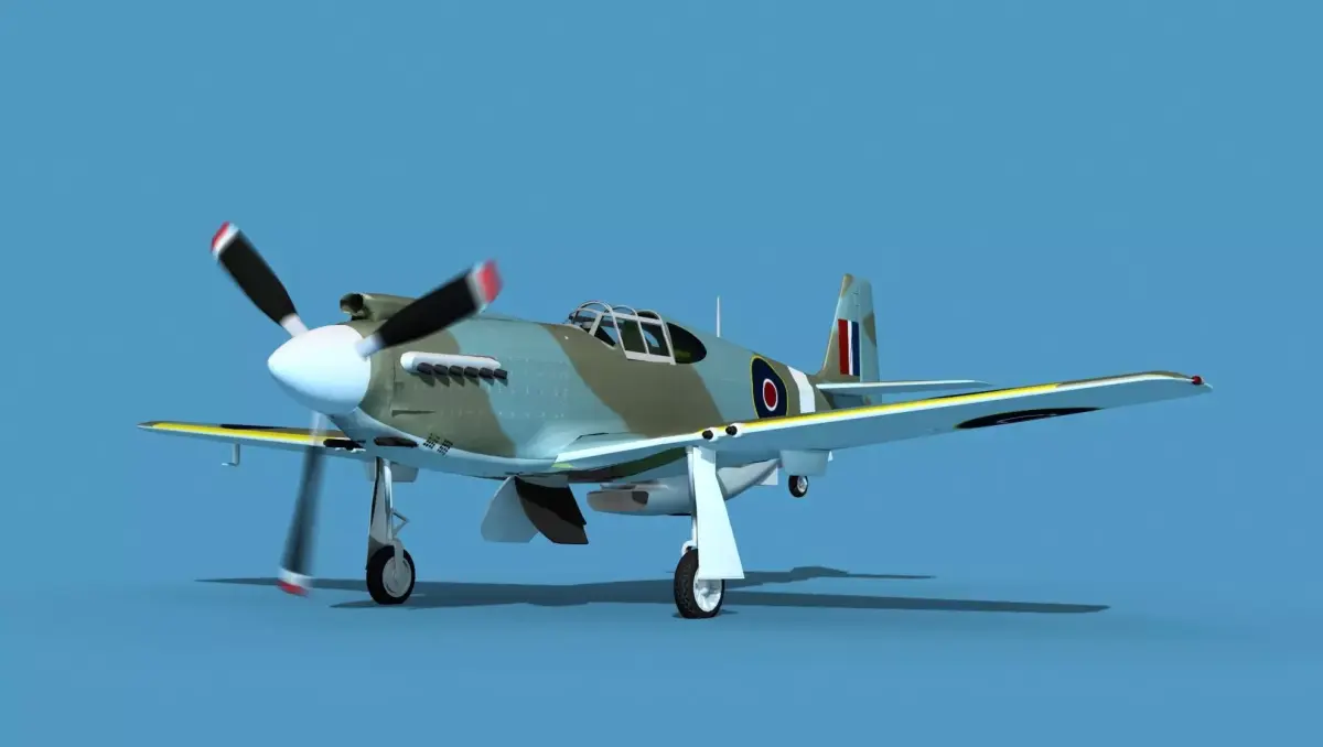 North American A-36A Apache V13 RAF 3D model