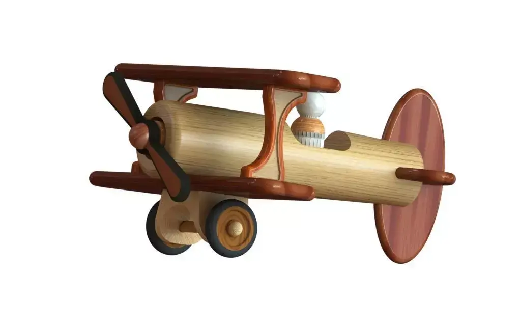 Biplane Toy Aircraft 3D print model
