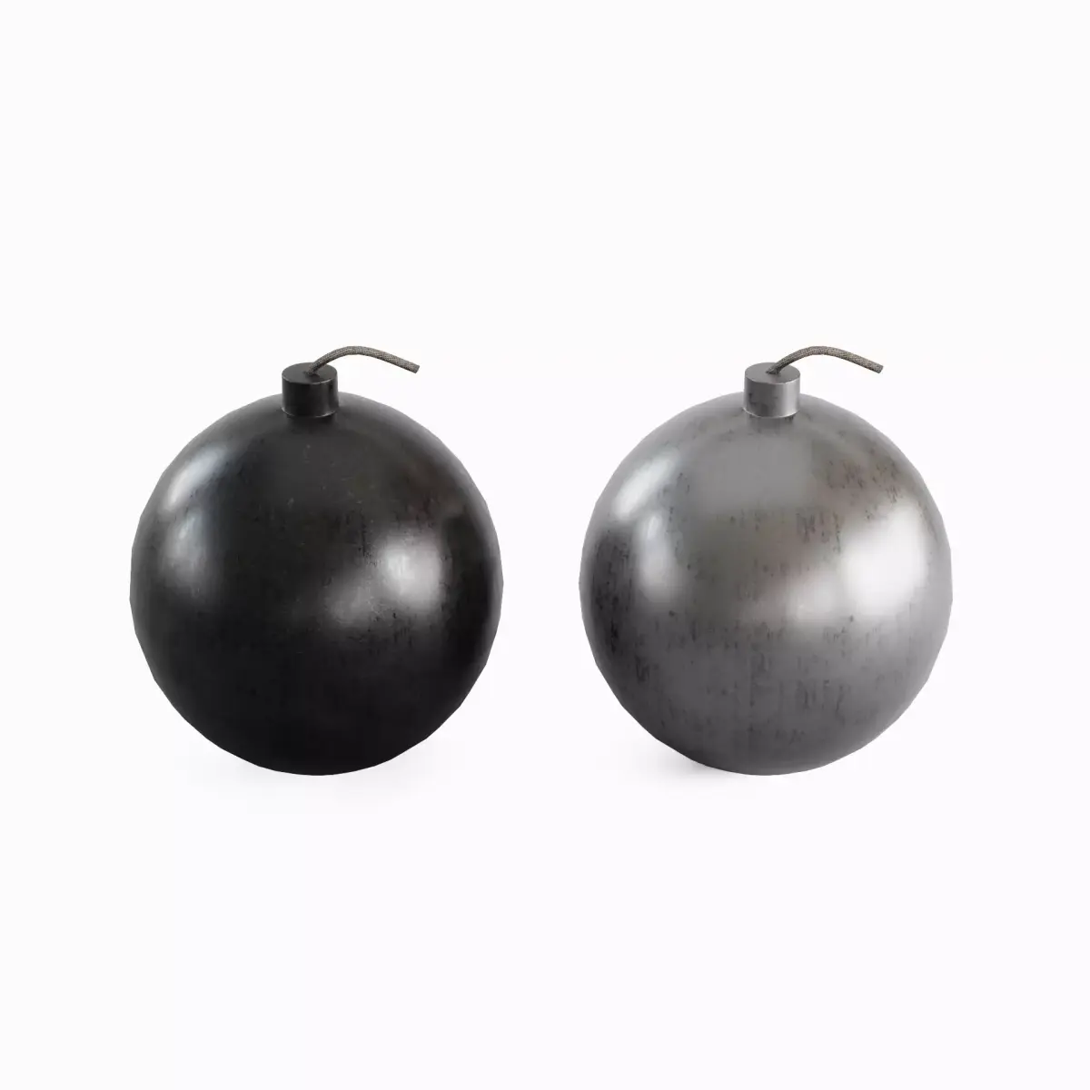 Bomb Set Low-poly 3D model