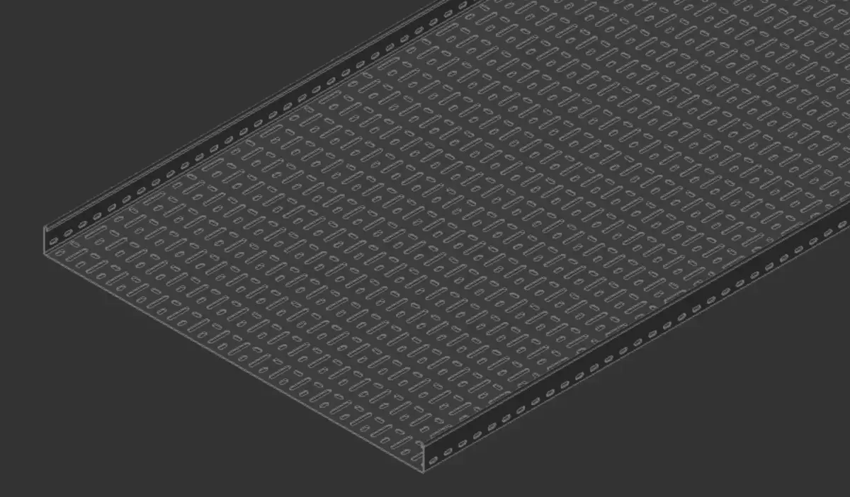 Cable Tray 750mm x 3000mm TYPE2 3D model