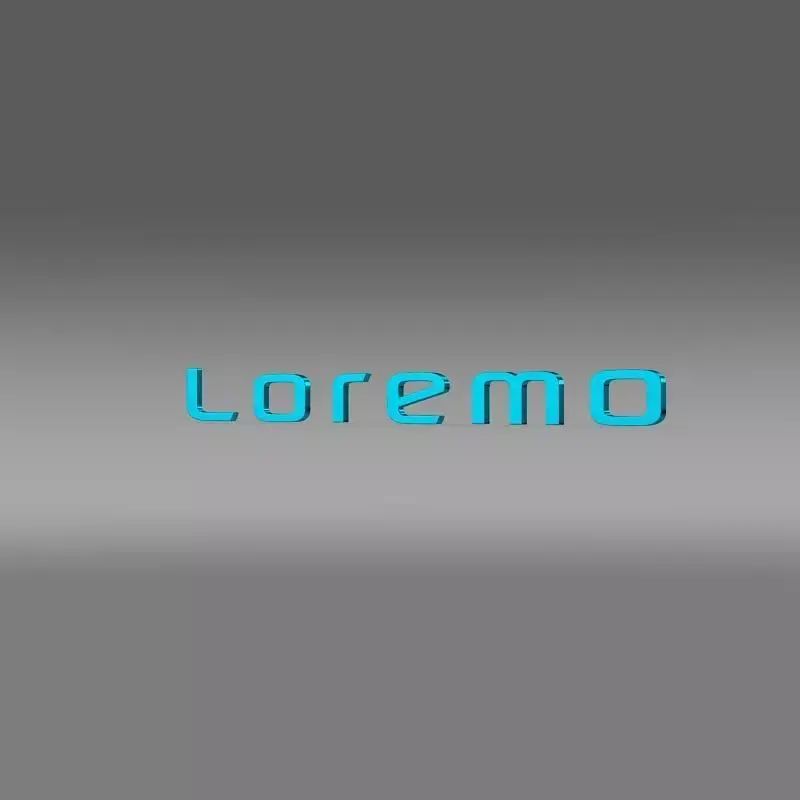 Loremo logo 3D model