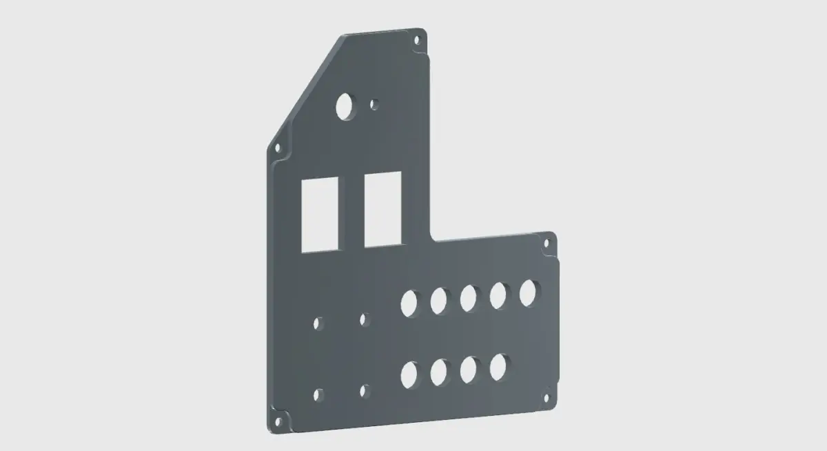 Cessna 172 G1000 Master Switch Panel 3D print model