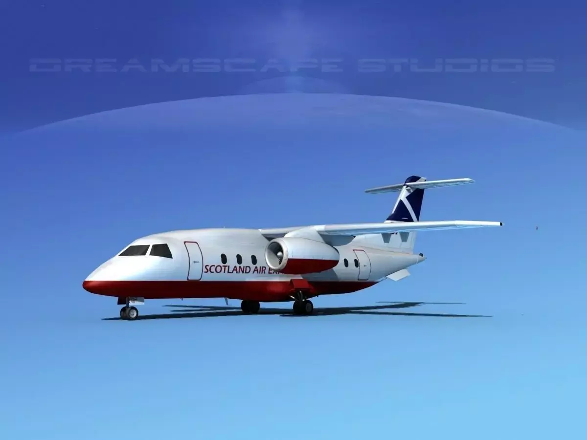 Dornier 328Jet Scot Airways 3D model