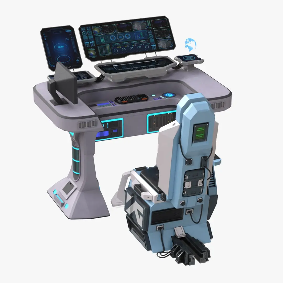 Futuristic Command Station 3D model