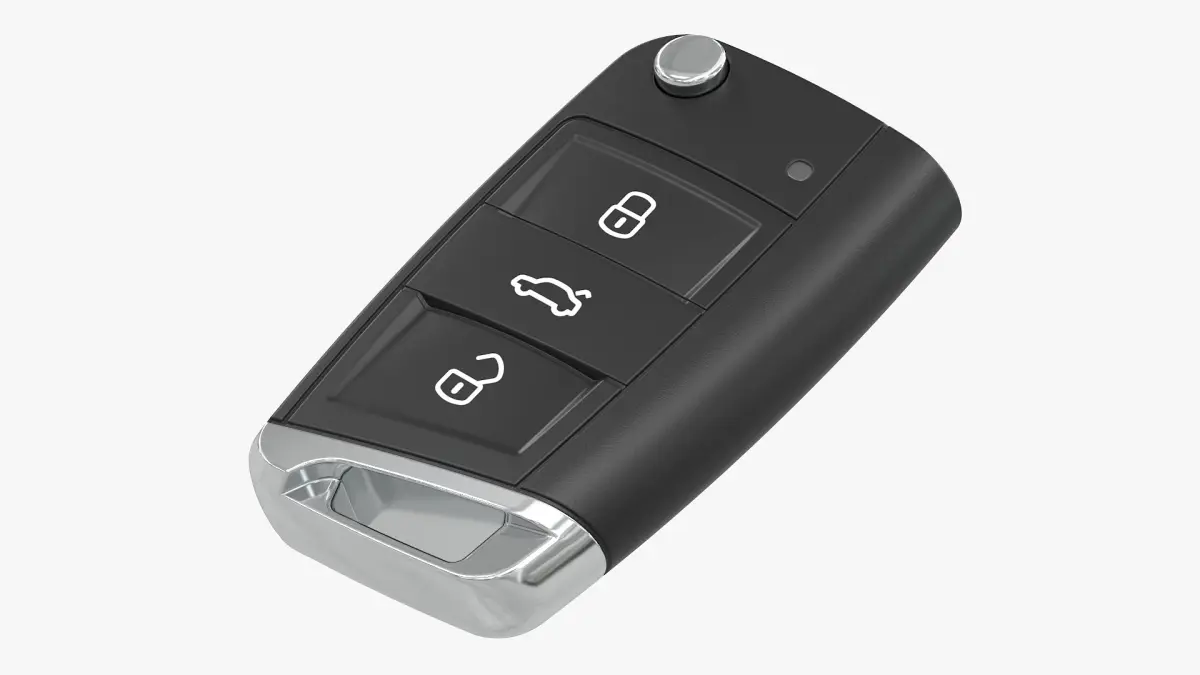 Car Key 02 Volkswagen 3D model