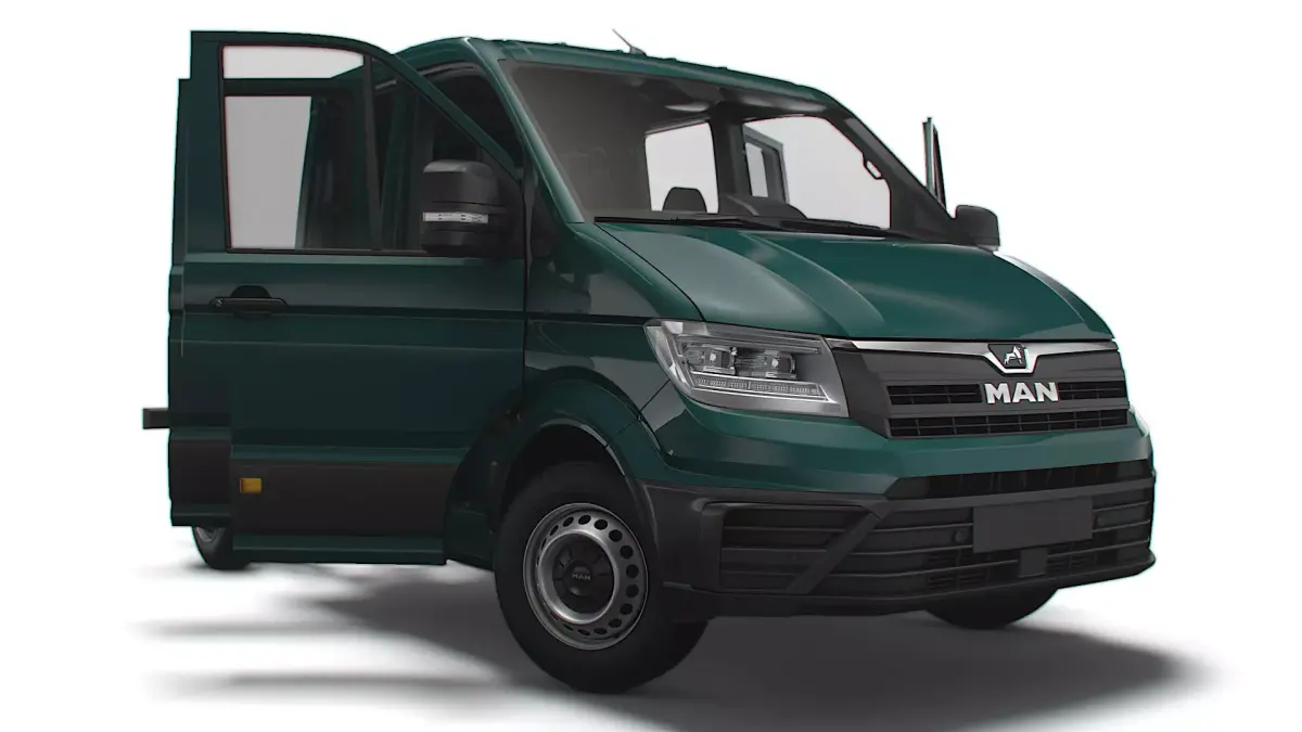 MAN TGE Chassis DoubleCab L1 HQInterior 2023 3D model