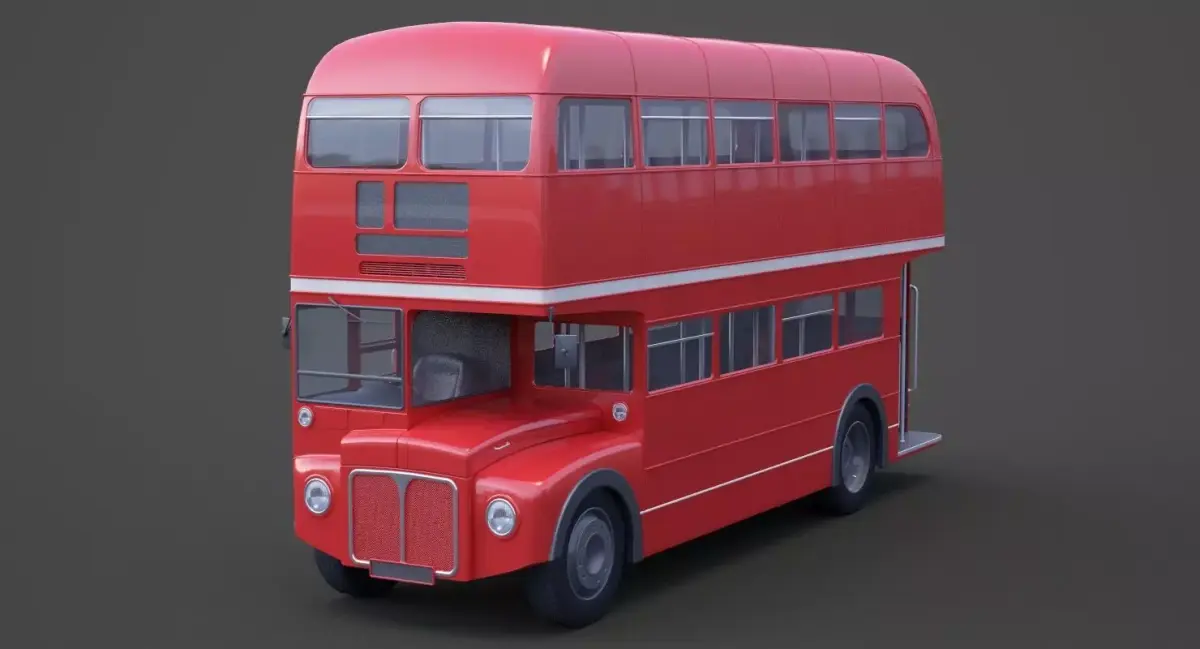 Double Decker Bus 3D model purchase
