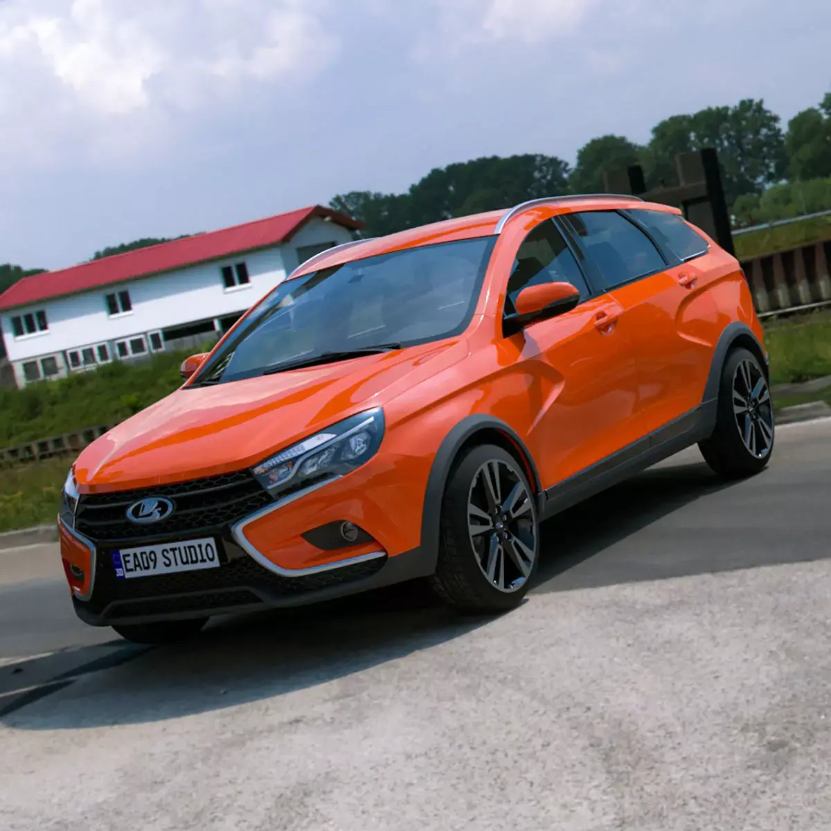 2023 LADA Vesta SW Cross 3D model