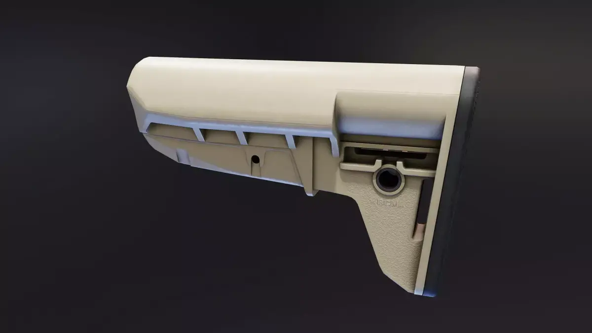 BCM Stock Mod 2 Low-poly 3D model