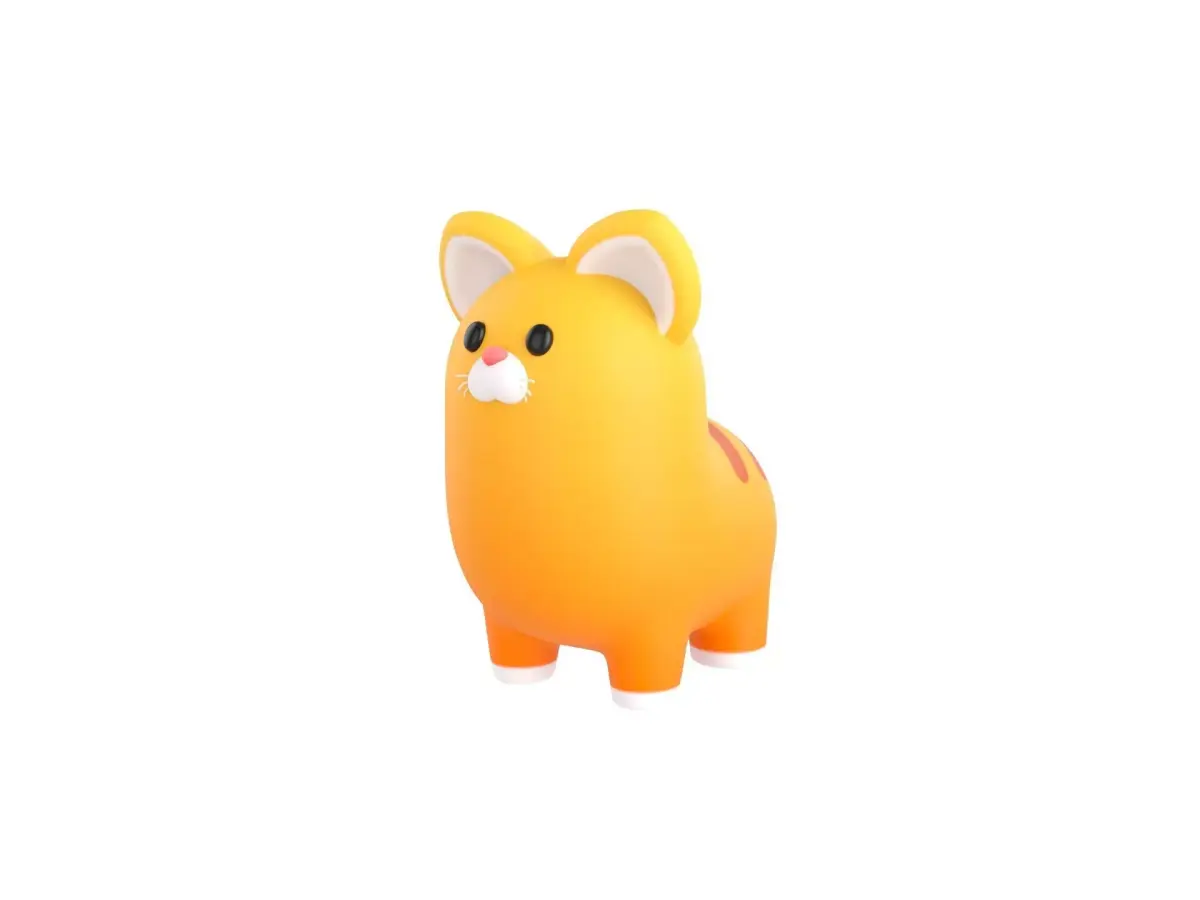 Cat Character 3D model