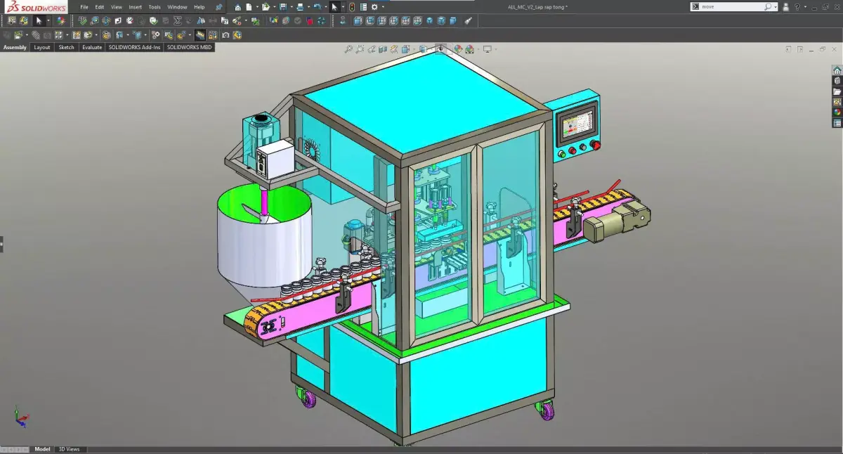 FILLING MACHINE  SOLIDWORKS 2018 3D model