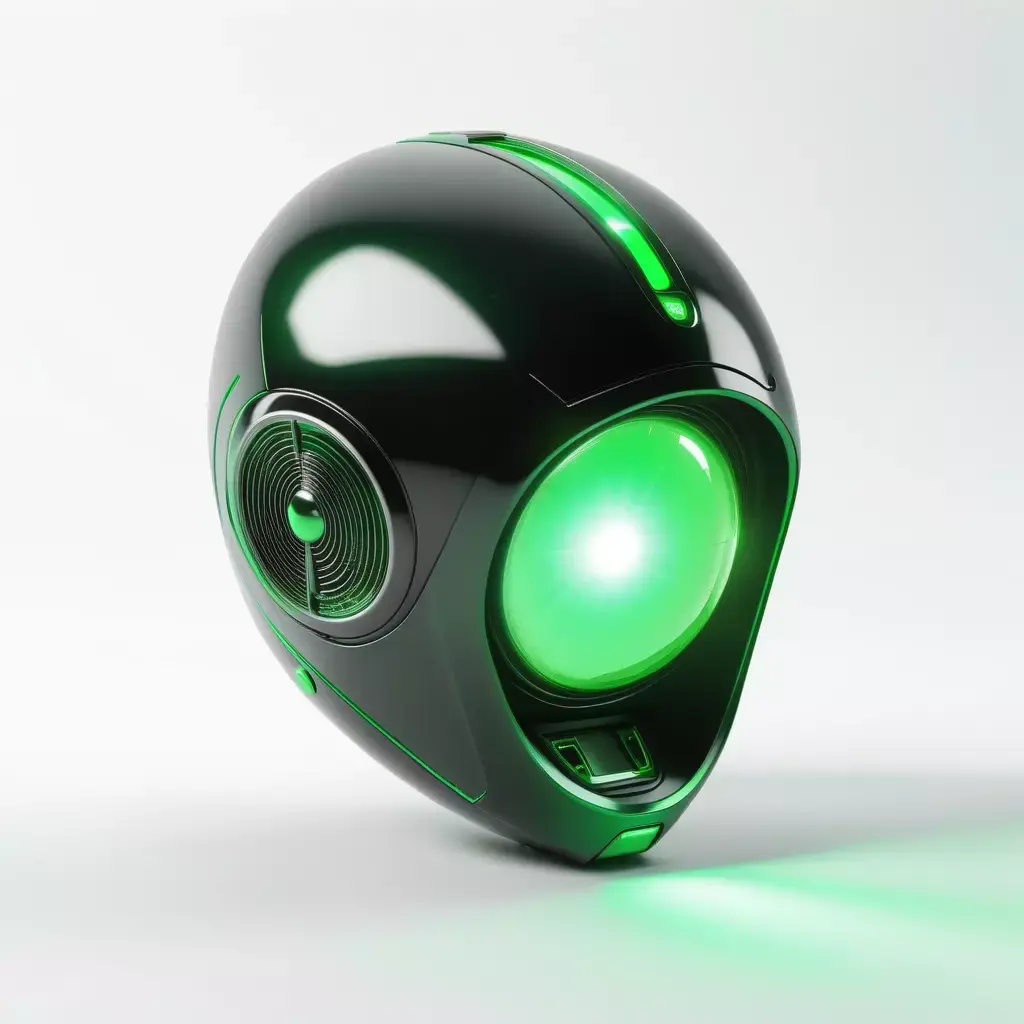 Futuristic Robot AI Head Concept 3D model