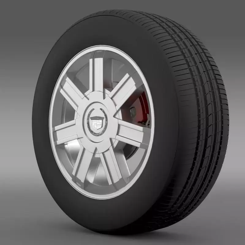 Cadillac Escalade awd 2012 wheel 3D model