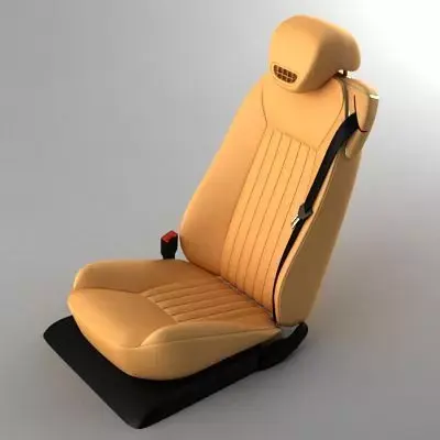 Mercedes SL 09 car seat 3D model