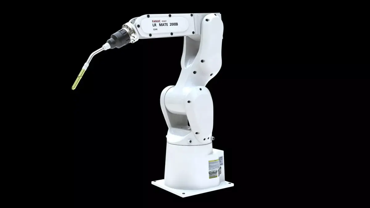Fanuc LR MATE 200IB Cinema 4D Rigged Robotic Arm 3D model