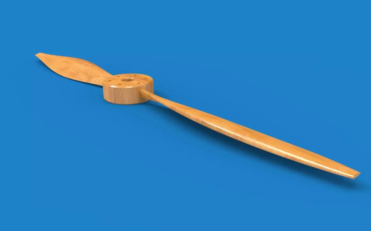 Propeller wooden 3D model