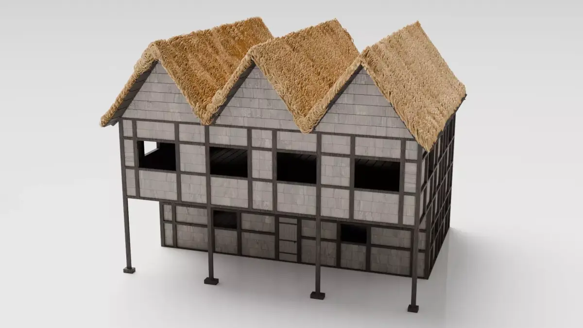Medieval Tavern Low-poly 3D model purchase