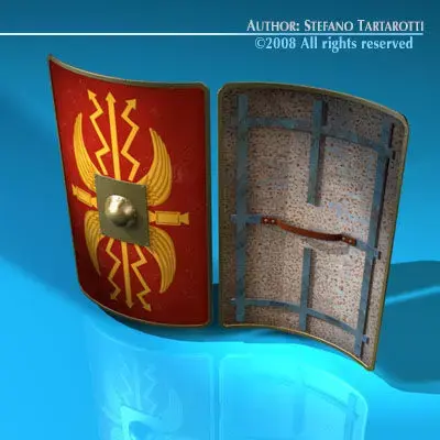 Roman shield 3D model