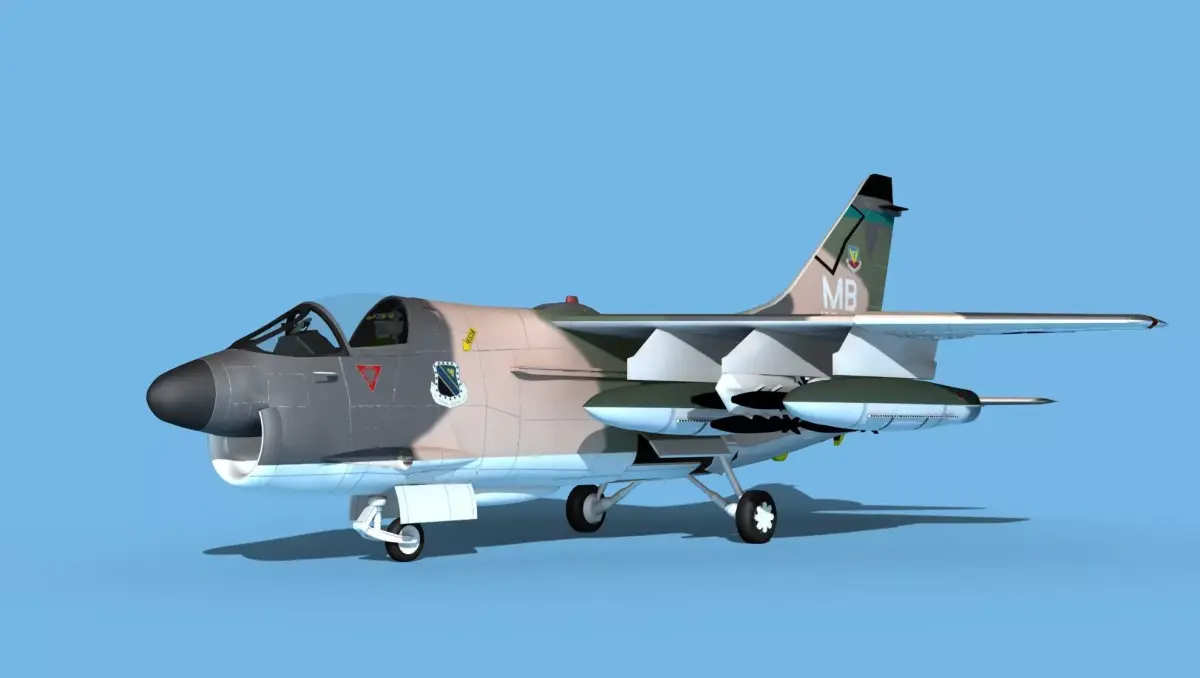 Chance Vought A-7E Corsair II V03 USAF 3D model
