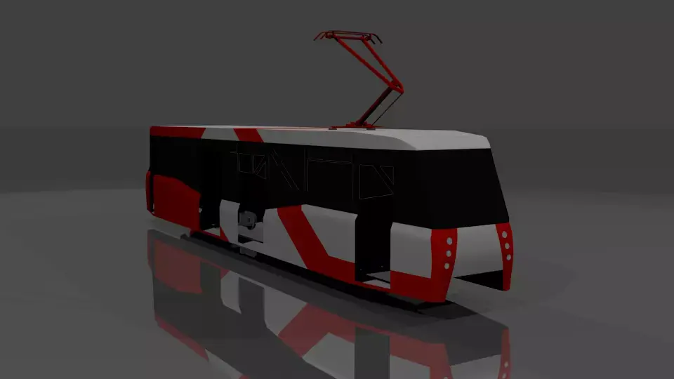 71-153 from Saint-Peterburge Low-poly 3D model