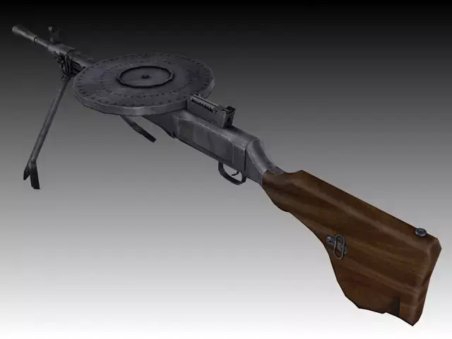 DP-28 Textured 3D model