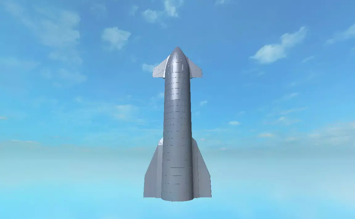 SpaceX Starship Low Poly 3D Model Low-poly 3D model
