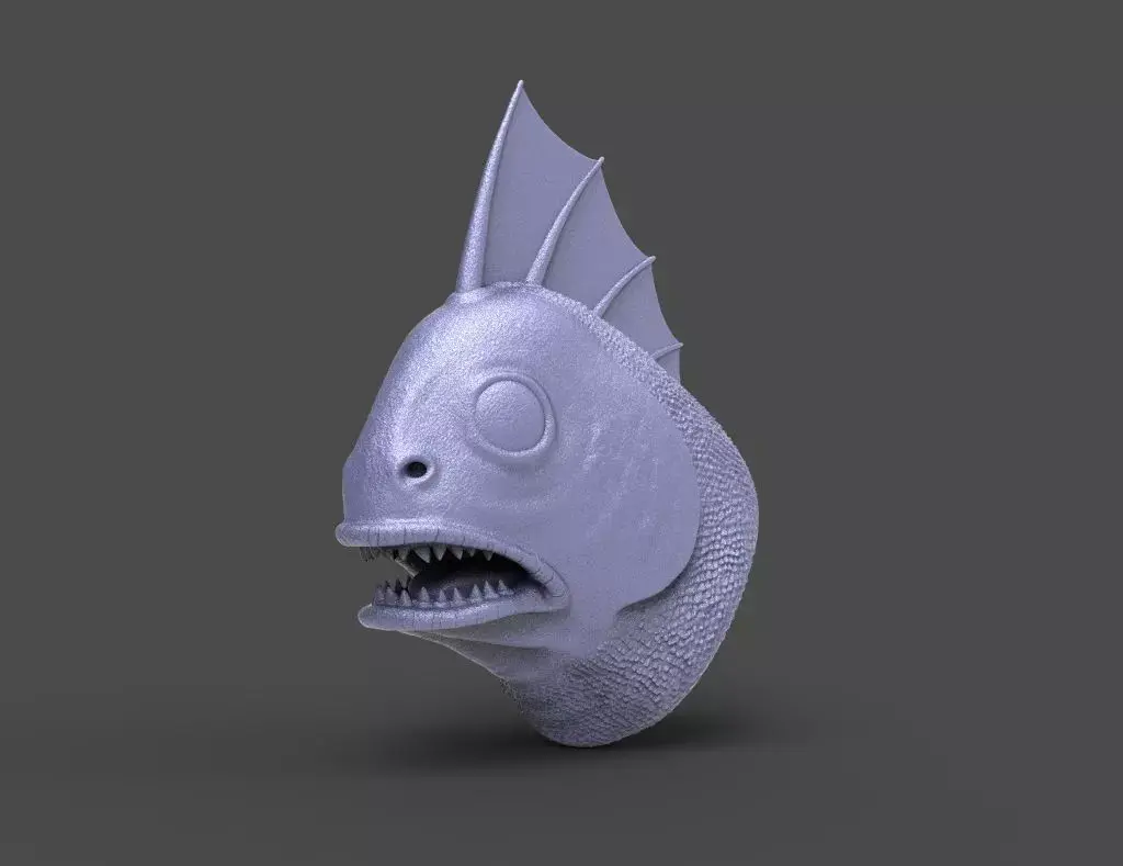 HEAD-R1 high poly sculpt 3D model